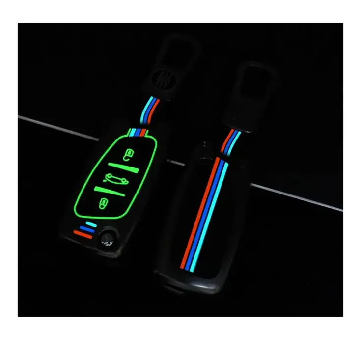 Metalen Sleutelhoesje voor Peugeot grijs C3