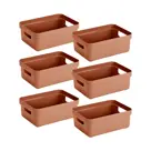 Sigma home - Opbergbox - 9L terra - 6-delig