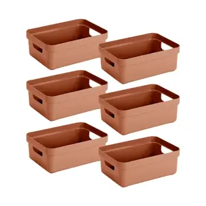 Sigma home - Opbergbox - 9L terra - 6-delig