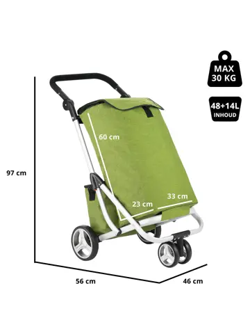 3 Wheel Boodschappenwagen 62L