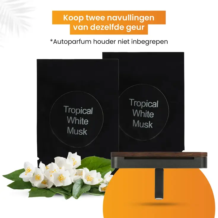 Autoparfum Navulling - Tropische Witte Muskus