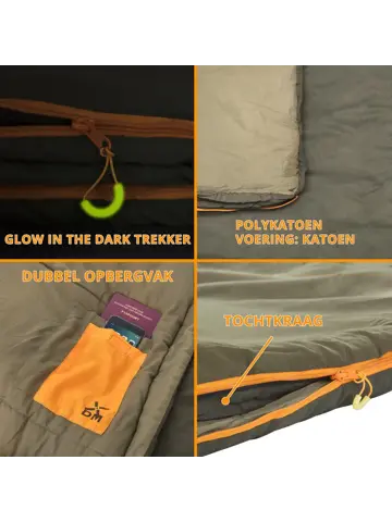 Katoenen Slaapzak Vlieland 210x80cm