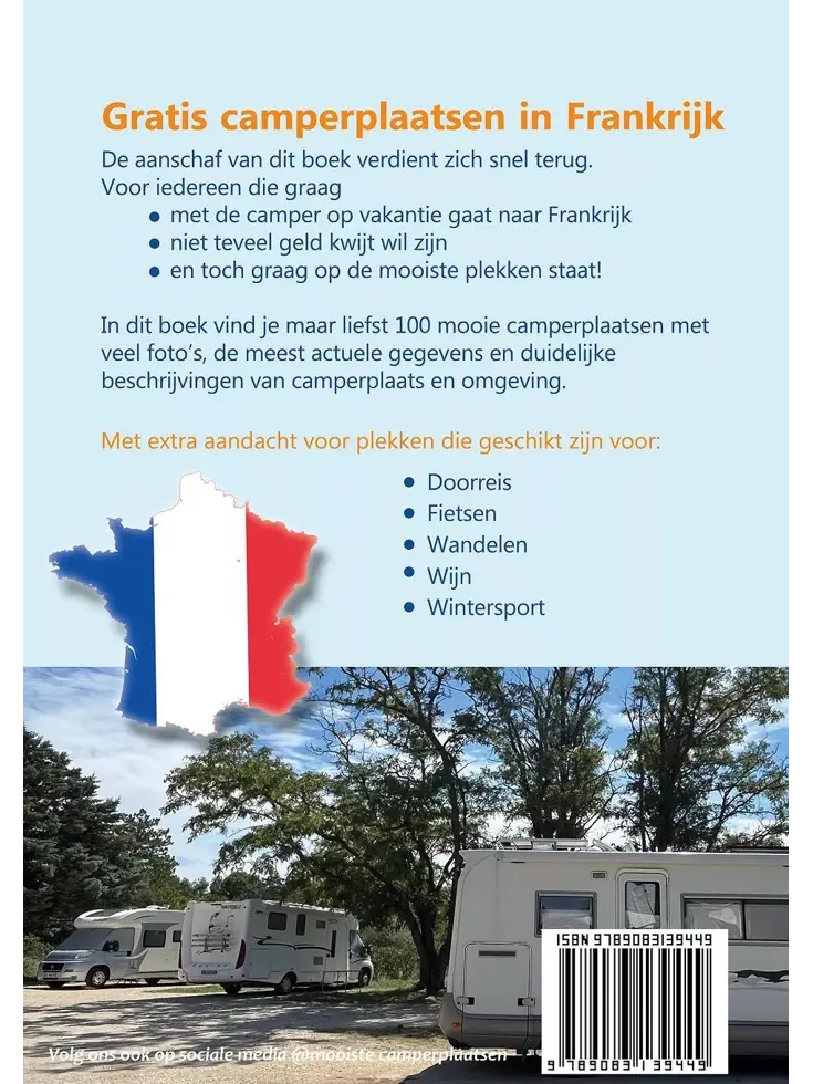 100 Gratis camperplaatsen in Frankrijk