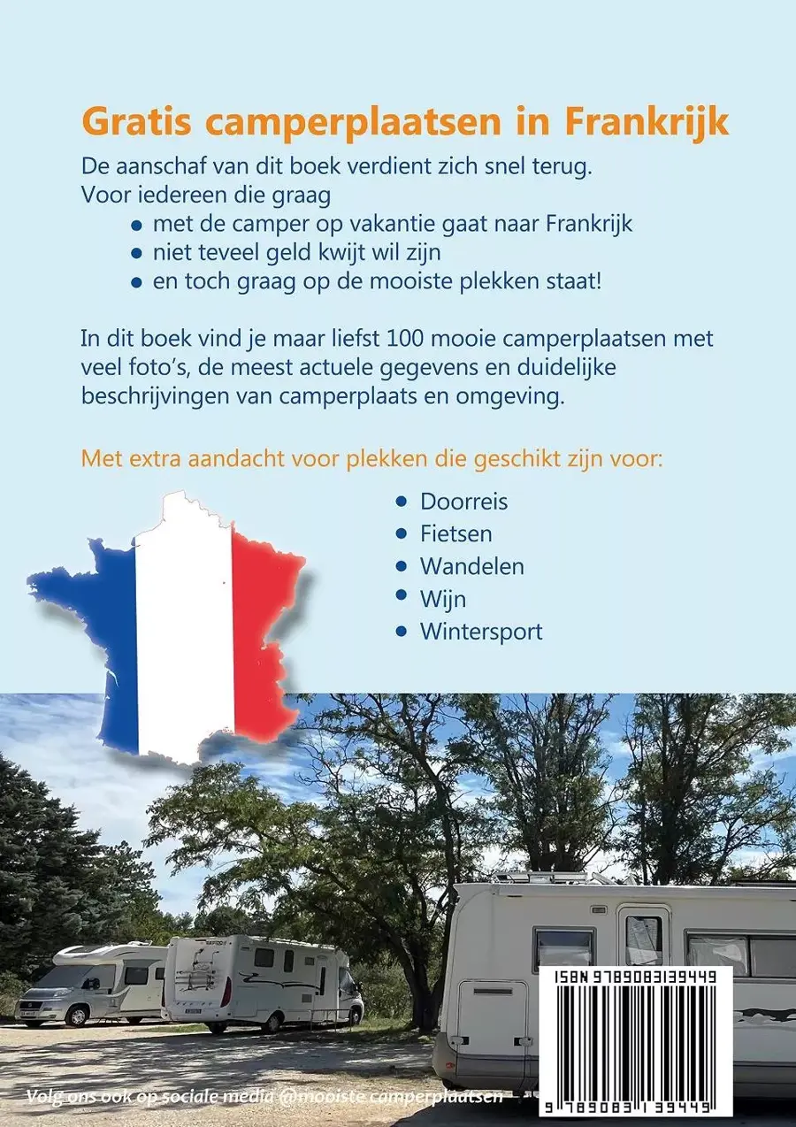 100 Gratis camperplaatsen in Frankrijk