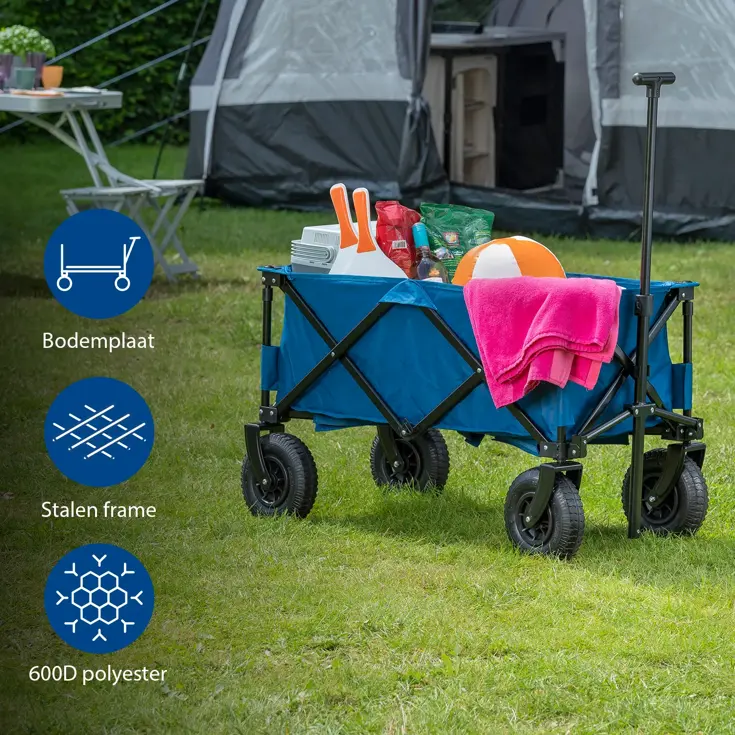 Bolderwagen - Opvouwbaar - Luchtbanden - Campart