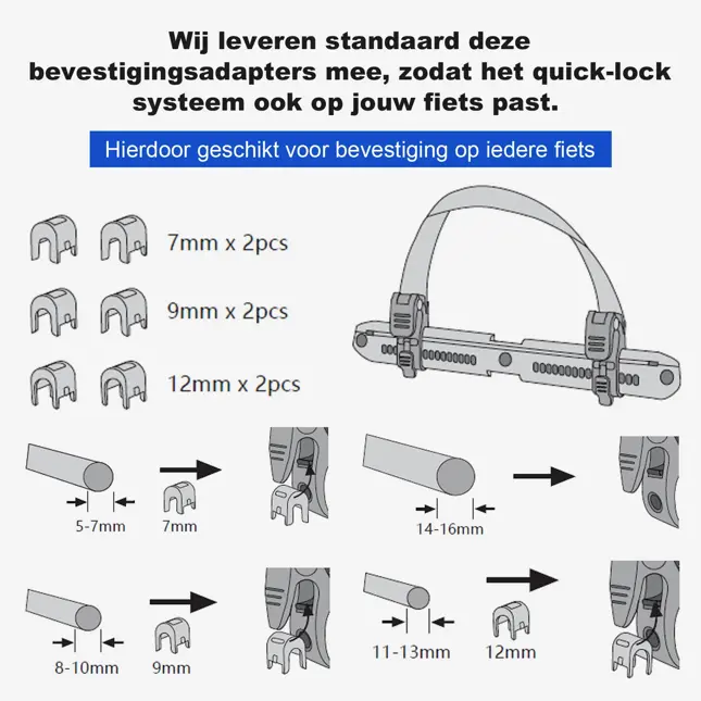 Brisby 40-52L 3-in-1 rolltop fietstassen