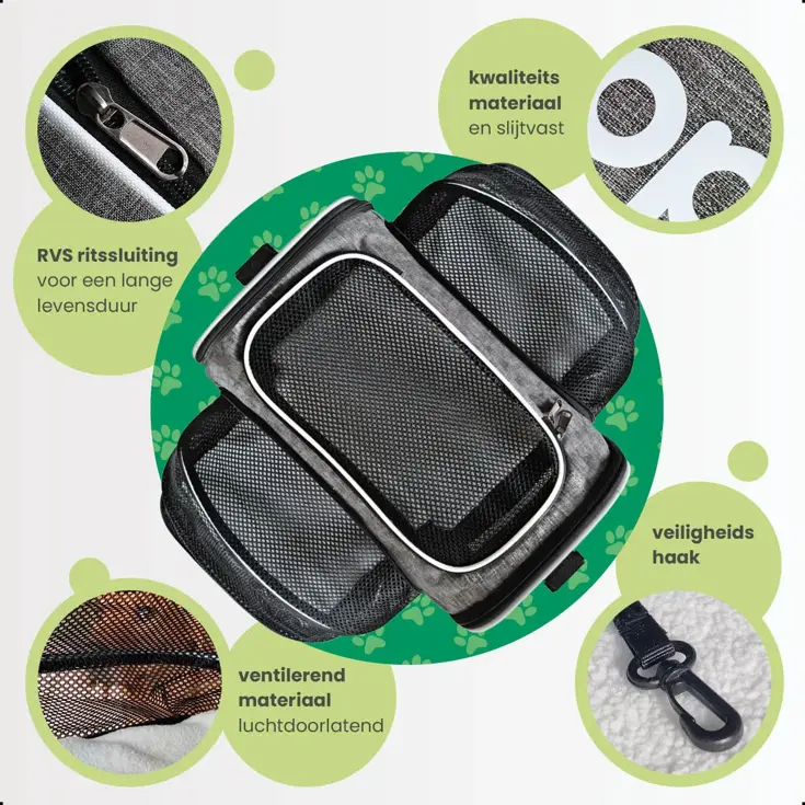 Draagtas Hond en Kat - 40x25x25cm - L