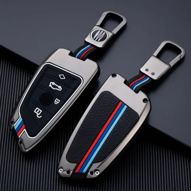 Metalen Sleutelhoesje voor Bmw grijs B4A