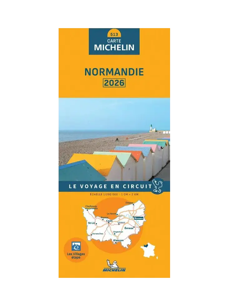 Michelin wegenkaart 513 Normandie 2026 