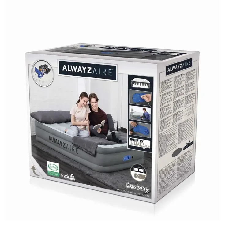 Luchtbed Alwayszair - 2P - 152x203 cm + pomp