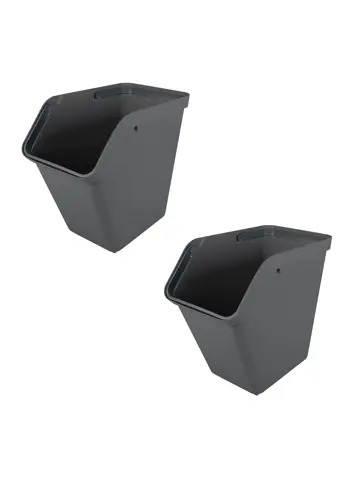 Sigma home sorteer unit 40L antraciet- 2 dlg