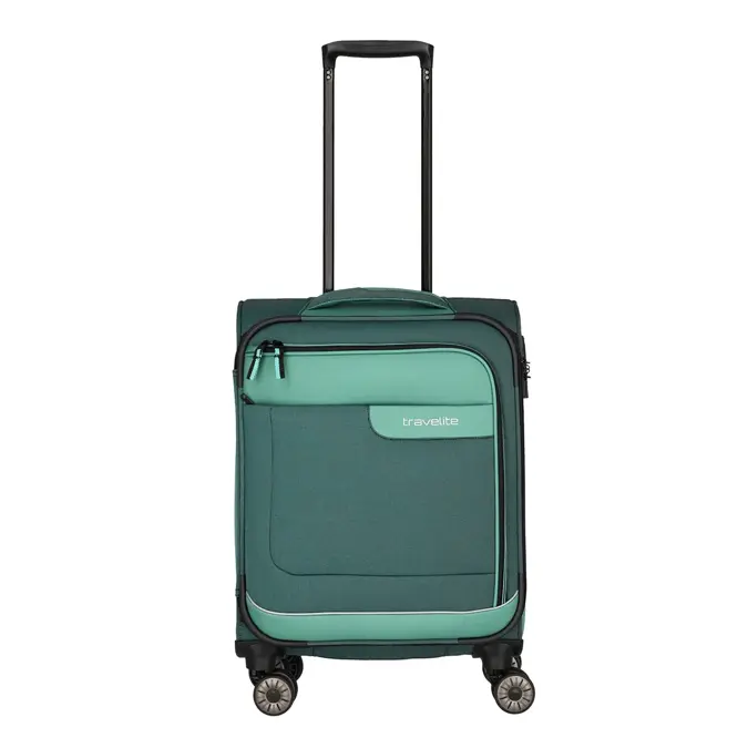 Travelite Viia 4 Wheel Trolley S green Groen