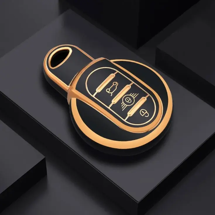 TPU Sleutelhoesje voor Mini goud C3