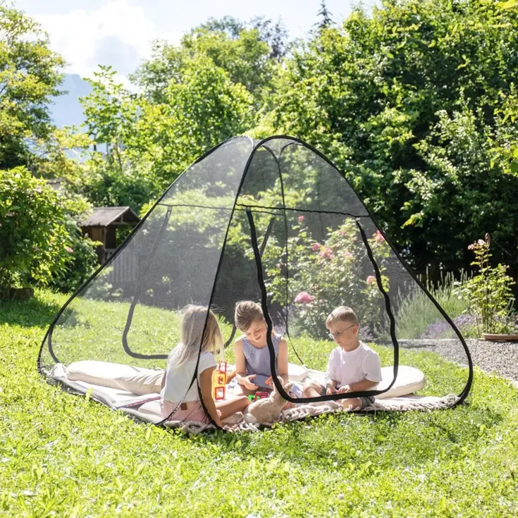 Bedtent Pop Up klamboe - 200x180cm - Zwart