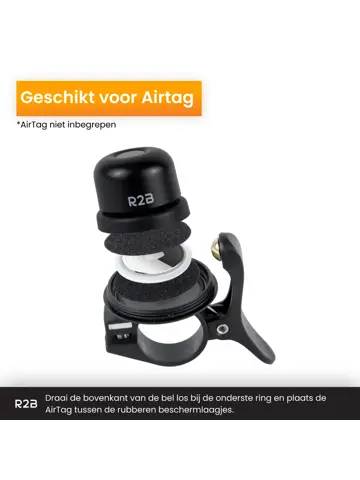 Fietsbel - Geschikt voor Apple AirTag