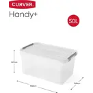 Curver Handy+ Opbergbox - 50L - 3 stuks