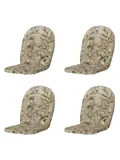 Elisa - Kuipstoelkussen Hoge rug - Set van 4