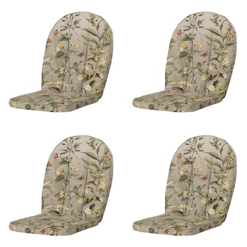Elisa - Kuipstoelkussen Hoge rug - Set van 4