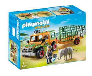 PLAYMOBIL® Ranger Terreinwagen met Olifant 6937