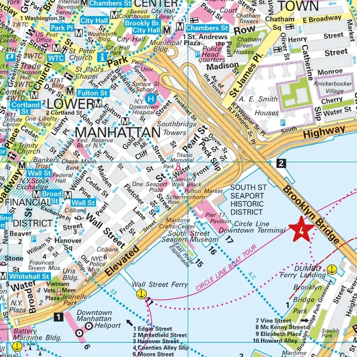 Stadsplattegrond City Map New York City