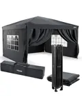 Partytent 3.6x3.6m - PT-7807 - Easy Up - Antraciet