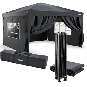 Partytent 3.6x3.6m - PT-7807 - Easy Up - Antraciet