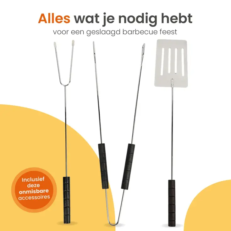 Houtskool Barbecue - Inclusief Accessoires - Ø54cm