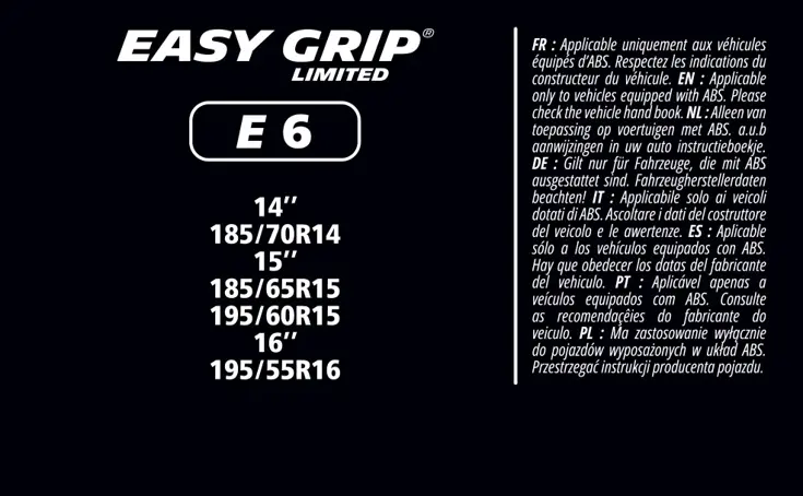 Sneeuwkettingen - Easy Grip - EG-E6