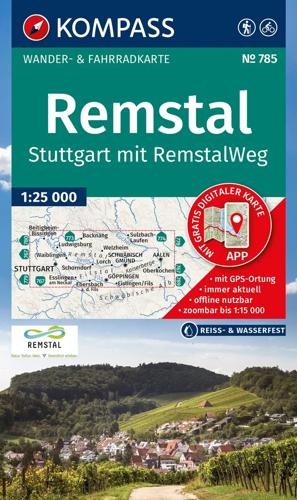 Wandelkaart WK785 Remstal
