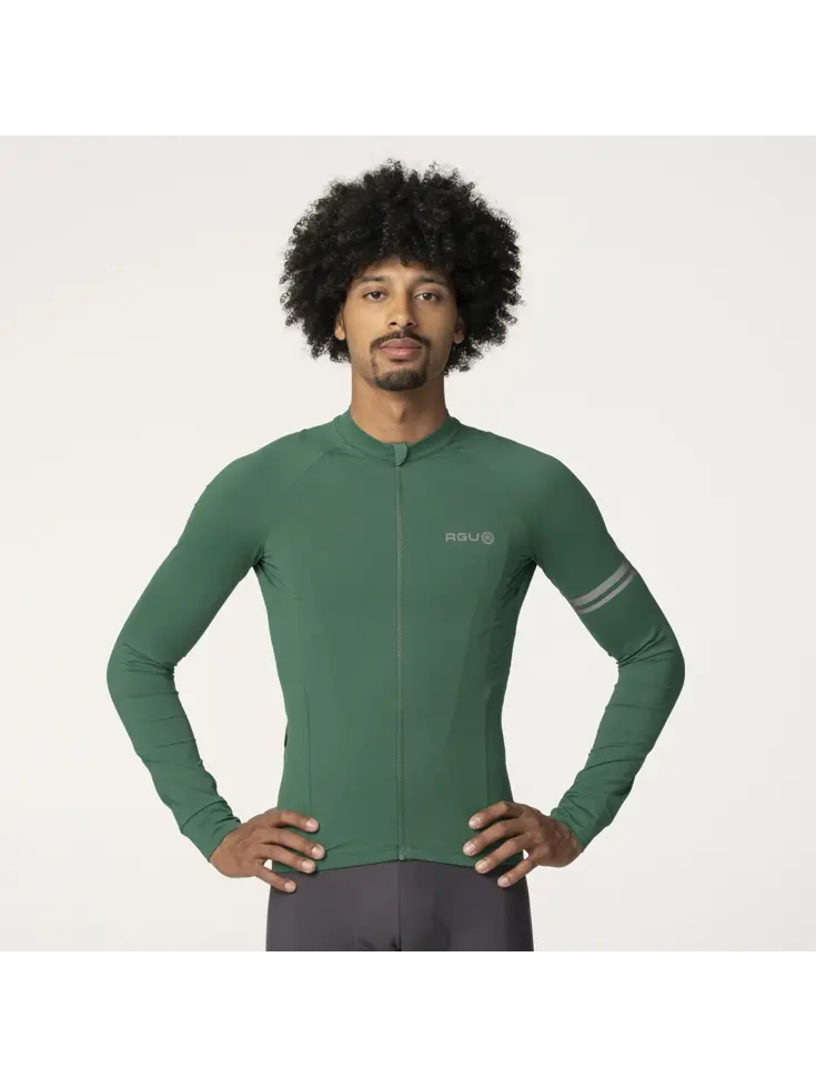 Solid Fietsshirt Lange Mouwen Performance  Heren