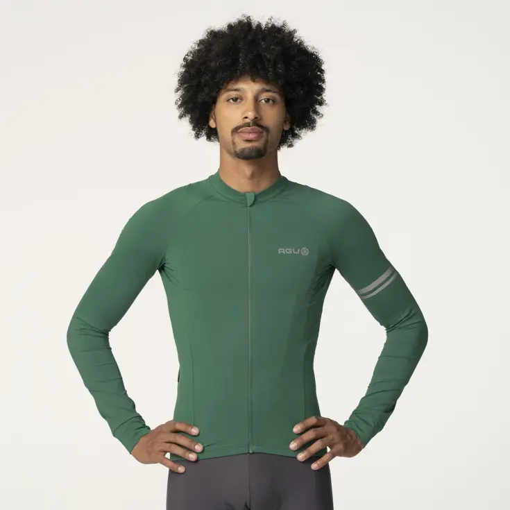 Solid Fietsshirt Lange Mouwen Performance  Heren