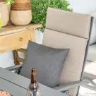 Cadiz matt carbon Tuinstoel 4 Seasons