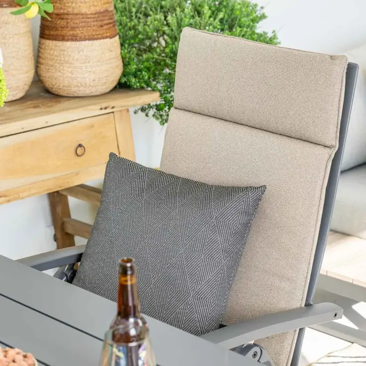 Cadiz matt carbon Tuinstoel 4 Seasons