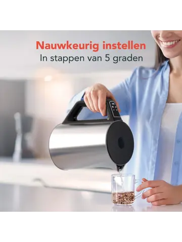 Waterkoker – 1,5L – Zilver