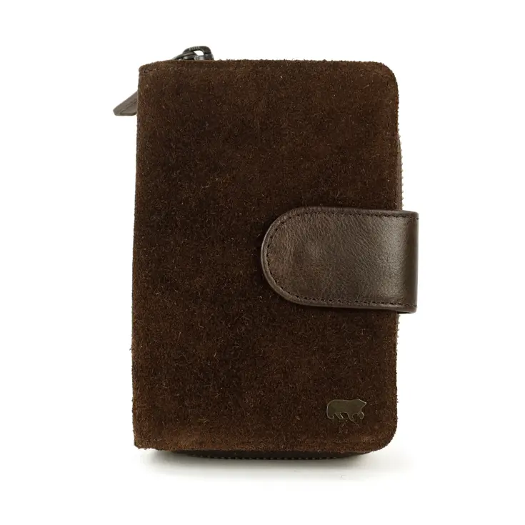Loet - Suede ritsportemonne - 6 pasjes