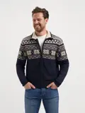 Lenn Heren - Outdoorvest - Noors patroon