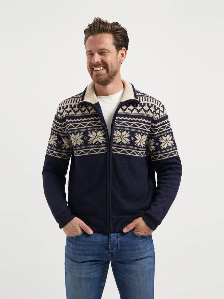 Lenn Heren - Outdoorvest - Noors patroon