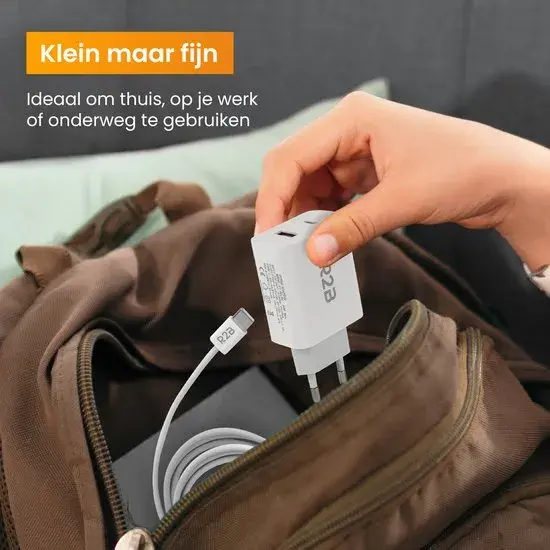 USB-C Kabel 1m met USB-A & USB-C Adapter