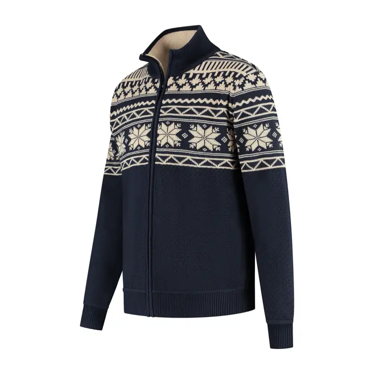 Lenn Heren - Outdoorvest - Noors patroon