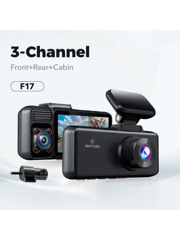 F17 3CH 4K Wifi GPS 64gb dashcam