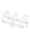 ProPlus Fietsenrek - 32.5x72x27cm - Zilver