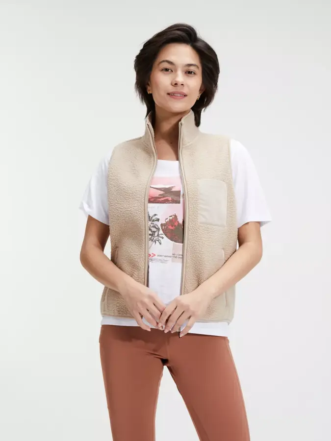 Zona - Fleece bodywarmer dames – Human Nature