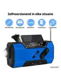 Noodradio® Solar Opwindbaar Met Batterijen