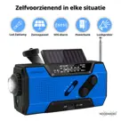 Noodradio® Solar Opwindbaar Met Batterijen