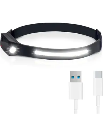 Hoofdlamp met vijf lichtmodi - sensor