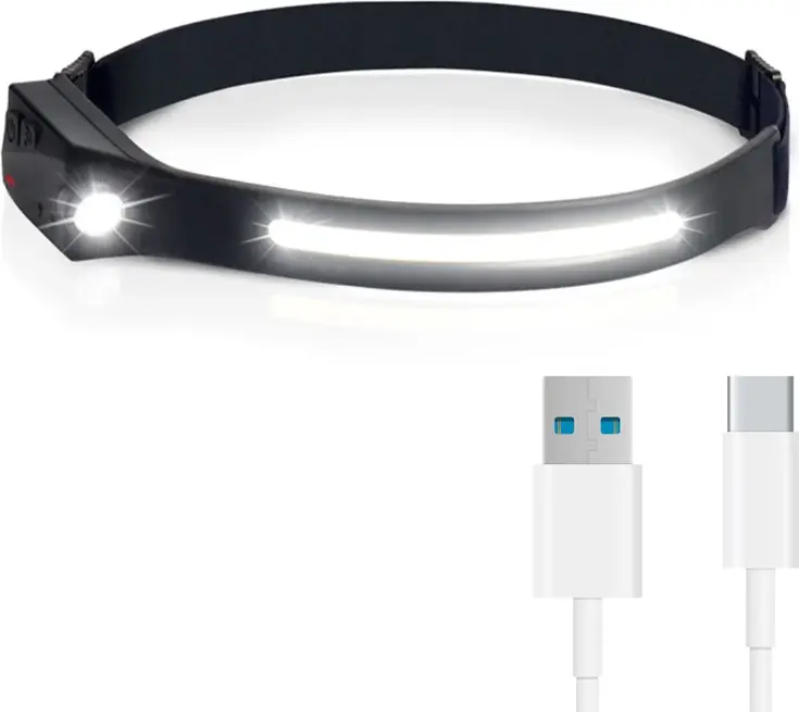 Hoofdlamp met vijf lichtmodi - sensor