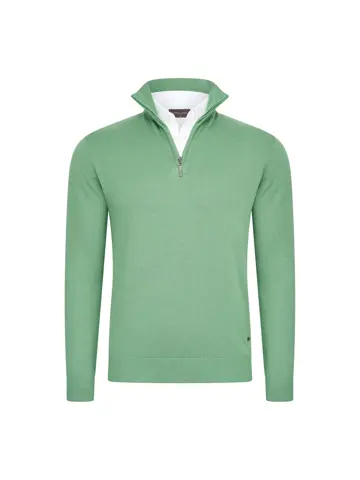 Heren Mock Zip Pullover