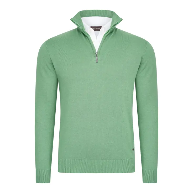 Heren Pullover Zip Mock