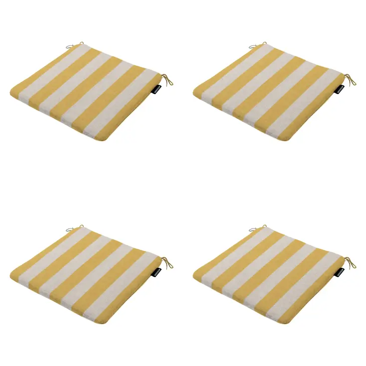 Amora - Tuinstoelkussen Hoge Rug - Set van 4