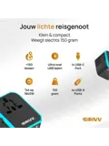 Universele Wereldstekker - Fast Charge
